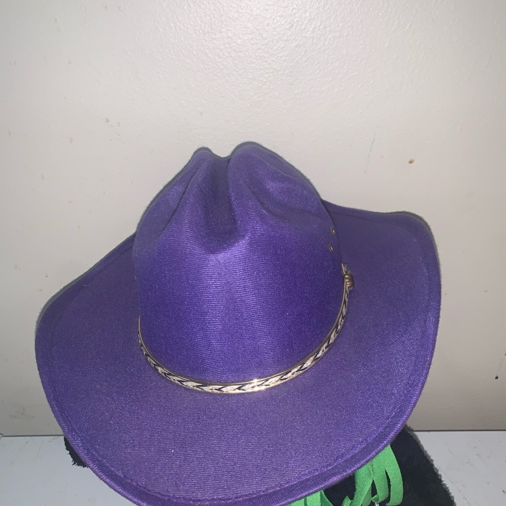 Summit Purple Houston Tex Western Hat Size 6 3/4